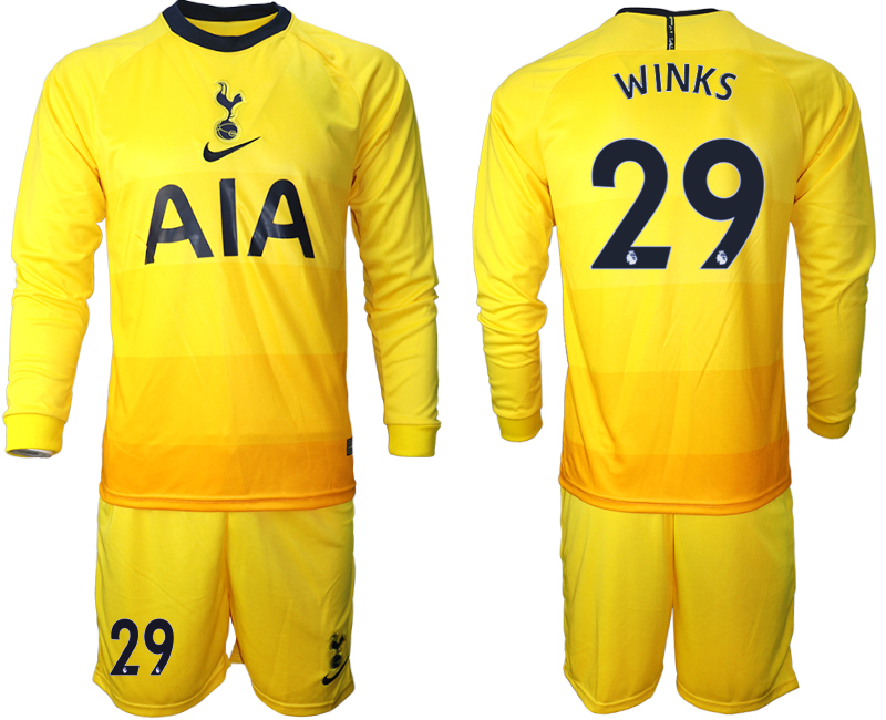 2021 Men Tottenham Hotspur away Long sleeve #29 soccer jerseys->tottenham jersey->Soccer Club Jersey
